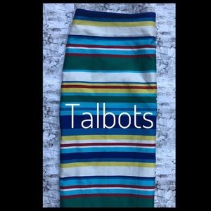 Talbots  colorful pencil skirt like new,  lined